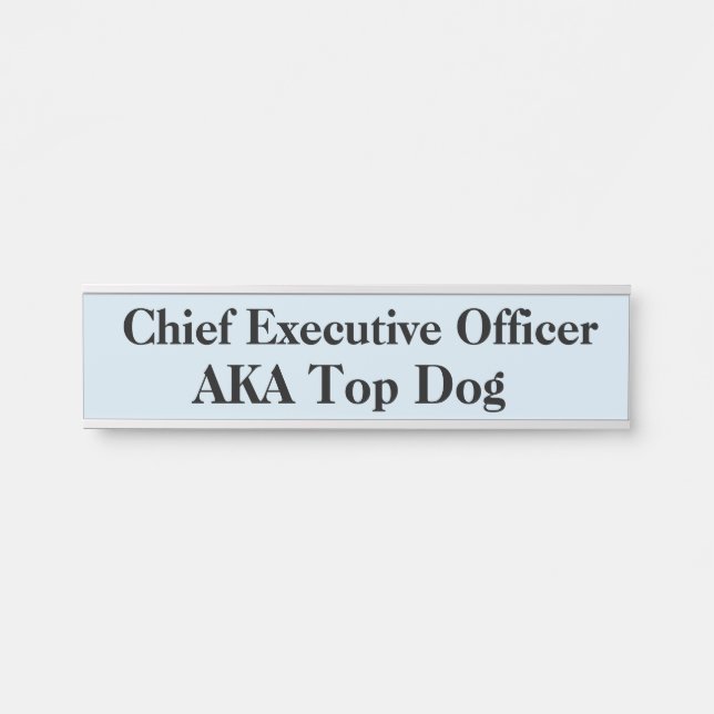 CEO Hanging Door Sign Name Plate Türschild (Vorderseite )