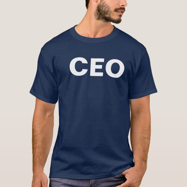 CEO: leitender Führungskraftbeamter T-Shirt (Vorderseite)