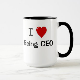 CEO - Lustig - i-Liebe, die CEO-Herz-Doppeltes Tasse