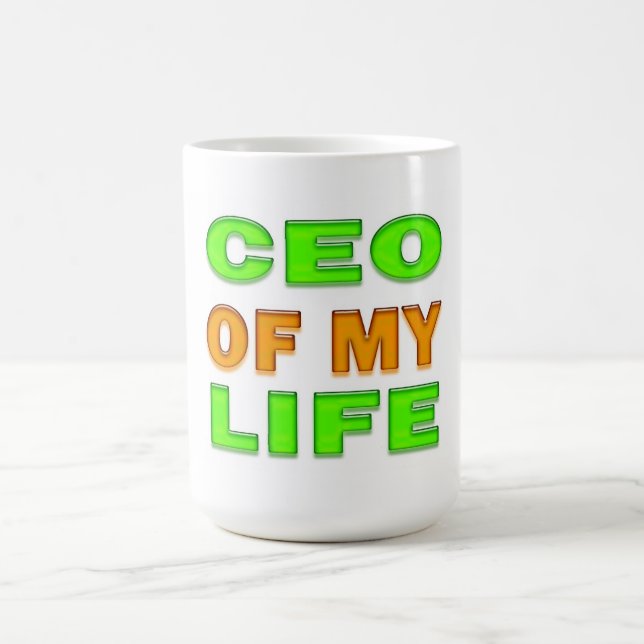 CEO meines Lebens Motivierend und inspirierend Tasse (Mittel)