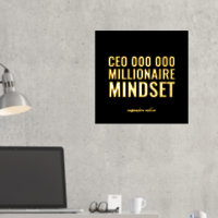 CEO Millionaire Mindset Motivierend Zitatfokus Pr