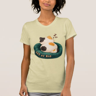 "CEO of Nap" Cat Sleeping on The Couch T-Shirt