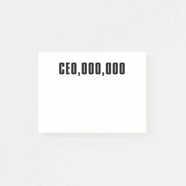 CEO, OOO, OOO POST-IT KLEBEZETTEL (Vorderseite)