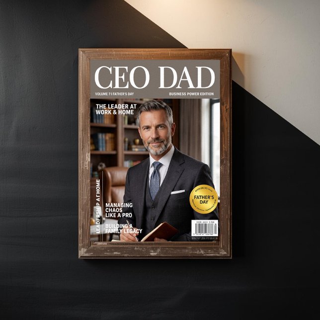 CEO Papa Personalisierter Vatertag Poster (Von Creator hochgeladen)