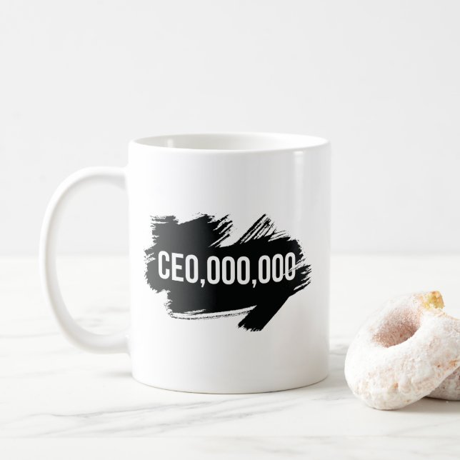 CEO, Unternehmer 000.000 Kaffeetasse (Mit Donut)