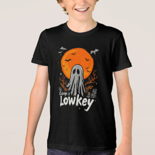 Cep It Lowkey Horror Halloween-Tag Tri-Blend Shirt