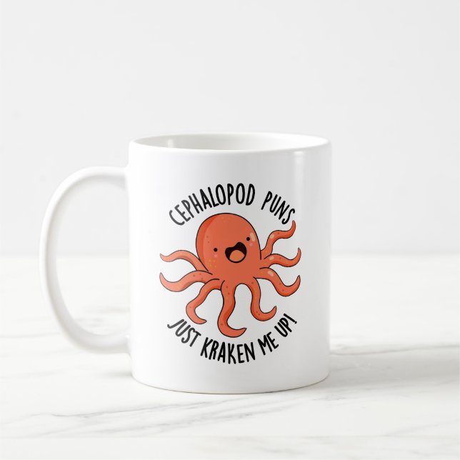 Cephalopod drückt mich einfach auf den lustigen Ti Kaffeetasse (Links)