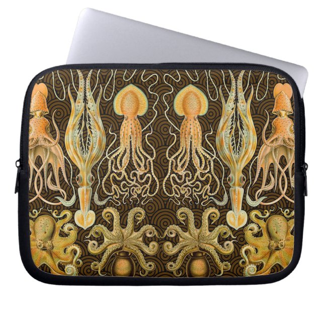 Cephalopod Octopus Tintenfisch Meeresnatur Laptopschutzhülle (Vorderseite)