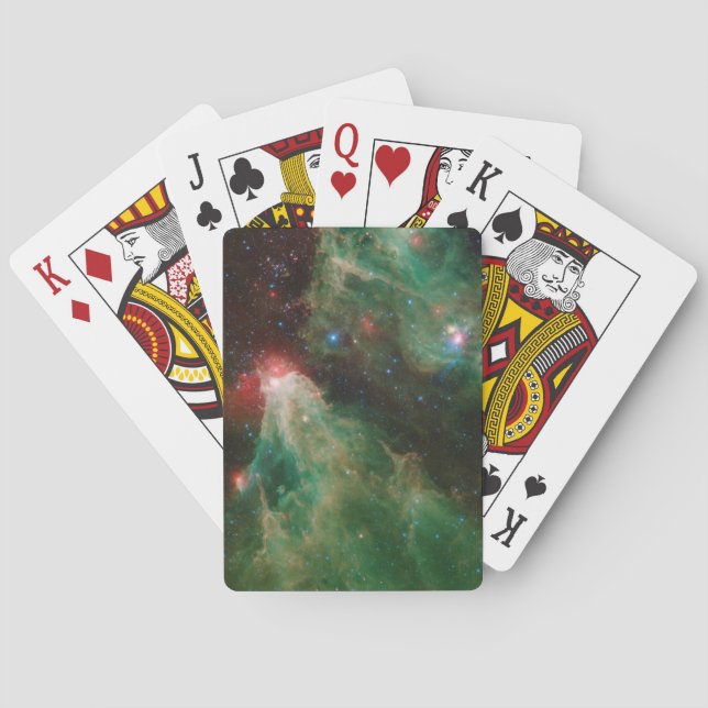 Cepheus B und C Grüner Nebel Spielkarten (Rückseite)