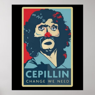 Cepillin Clown Funny Mexican Clown Cepillín Gesche Poster