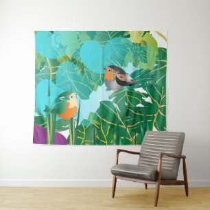 C'era una volta un mondo colorato... wandteppich