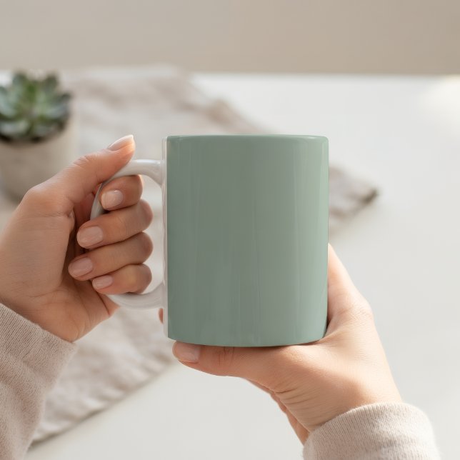 Ceramic Light Green Pastel Solid Color Mug Kaffeetasse (Von Creator hochgeladen)