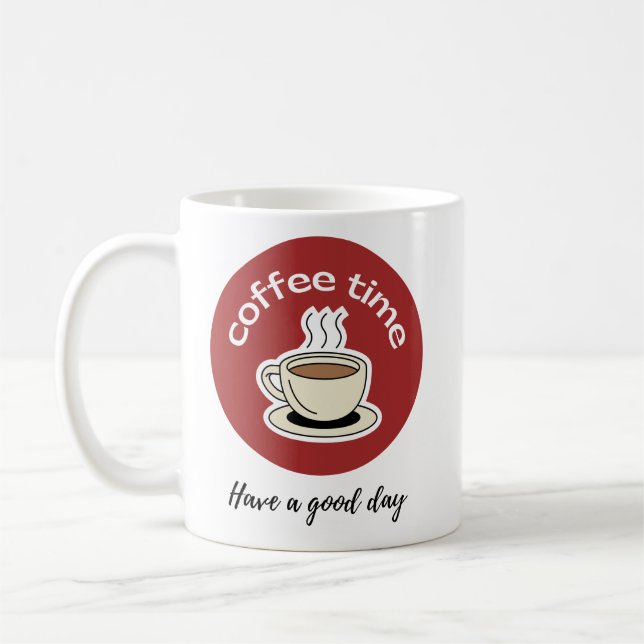 Ceramic mug for coffee lovers kaffeetasse (Links)