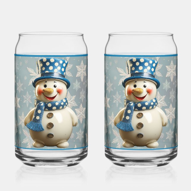 Ceramic Snowman Glass Dosenglas (Vorderseite)