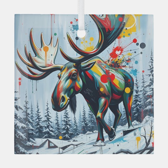 Ceramic Square Ornament Aus Glas (Vorderseite)