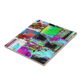 Ceramic Tile – Abstract Grid Fliese