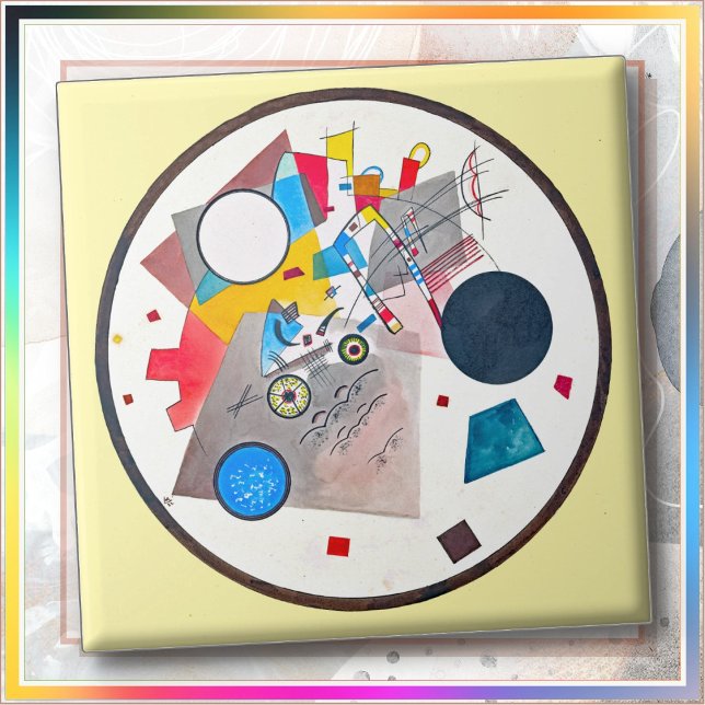 CERAMIC TILE - "Circles in a Circle" - Kandinsky Fliese (Von Creator hochgeladen)