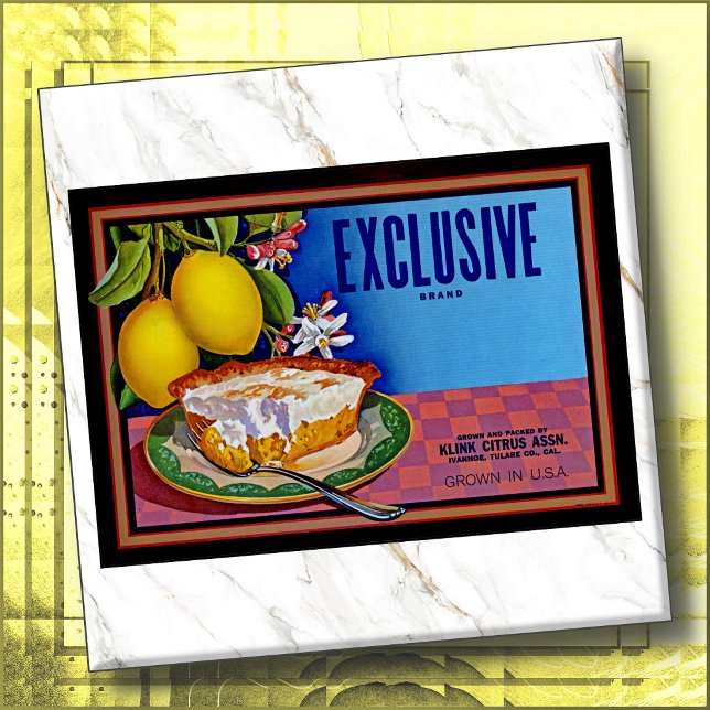 CERAMIC TILE - Exclusive Brand Lemons -Crate Label Fliese (Von Creator hochgeladen)