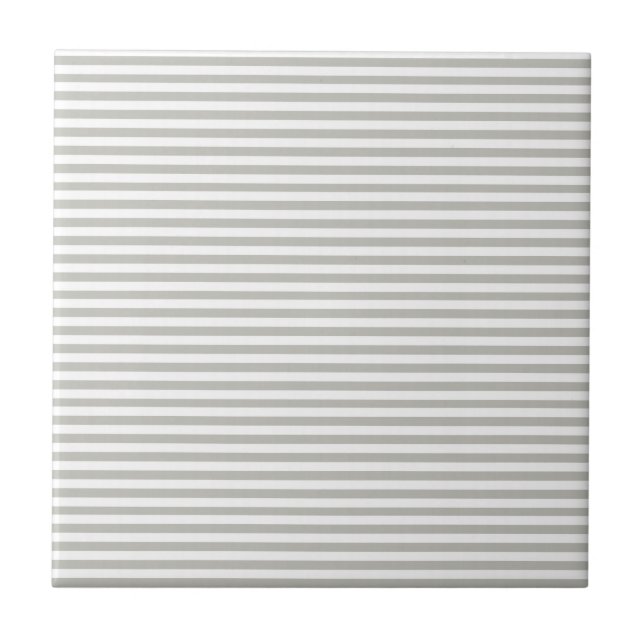 Ceramic Tile Grey & White Stripe Fliese (Vorderseite)