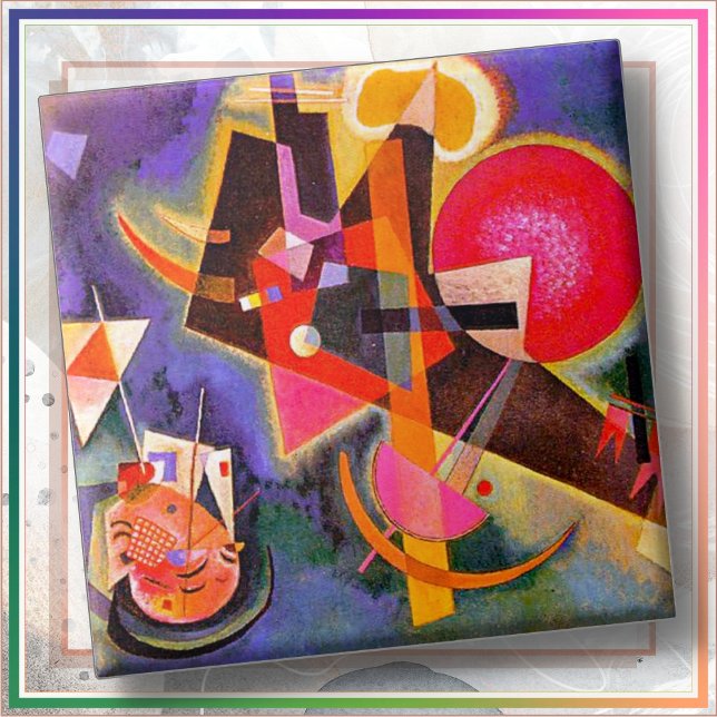 CERAMIC TILE - "In Blue" - Wassily Kandinsky Fliese (Von Creator hochgeladen)