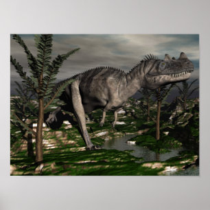 Ceratosaurus dinosaur - 3D rendern Poster