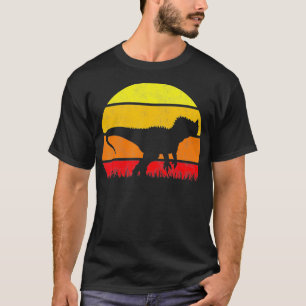 Ceratosaurus Sunset Retro Vintag Dinosaurier T-Shirt