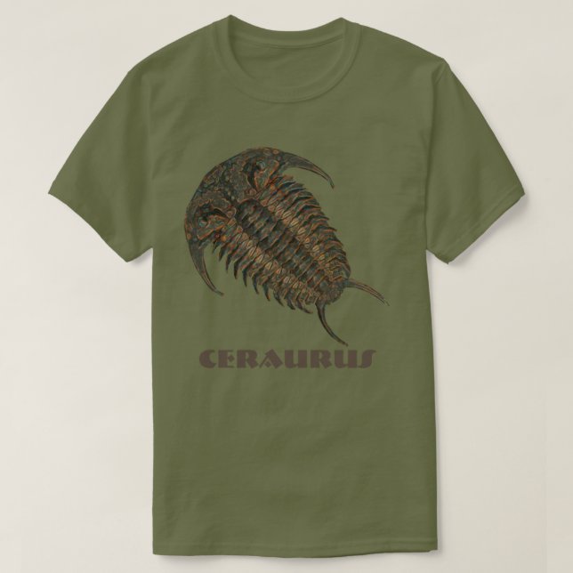 Ceraurus Fossil Trilobit T-Shirt (Design vorne)