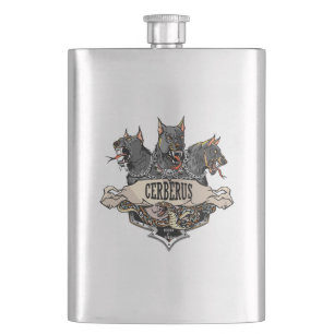 Cerberus ans Snake Flachmann