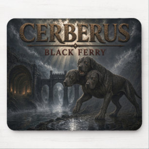 Cerberus Black Ferry Dark Realism Mousepad