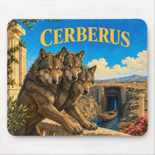 Cerberus, Gothic Fantasy Monster Mousepad