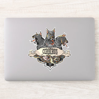 Cerberus Hellhound und Schlange Aufkleber