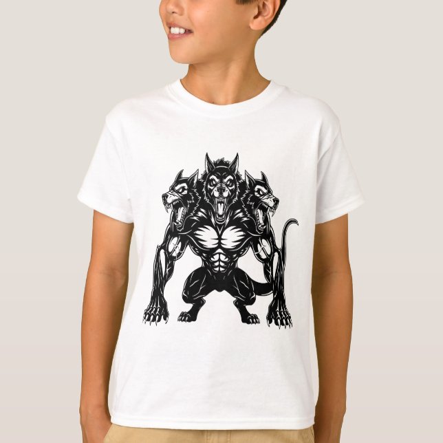 Cerberus Hunde  T-Shirt (Vorderseite)