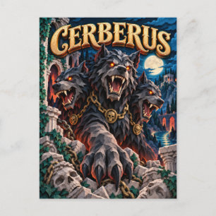 Cerberus, Paper Cut Monster Postkarte