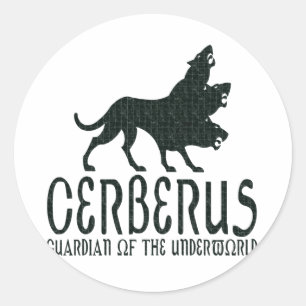 Cerberus Runder Aufkleber