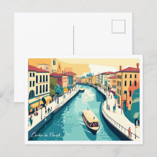 Cerchia dei Navigli Mailand ItalienI Reisen Postkarte