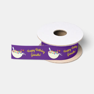 Cereal Bowl Sleepover Geburtstagspartei Satinband