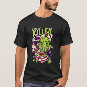 Cereal Killer Puke Joke Funny Matching Halloween C T-Shirt