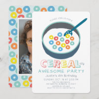 Cereal-sly Awesome Blue Cereal Junge Foto Geburtst