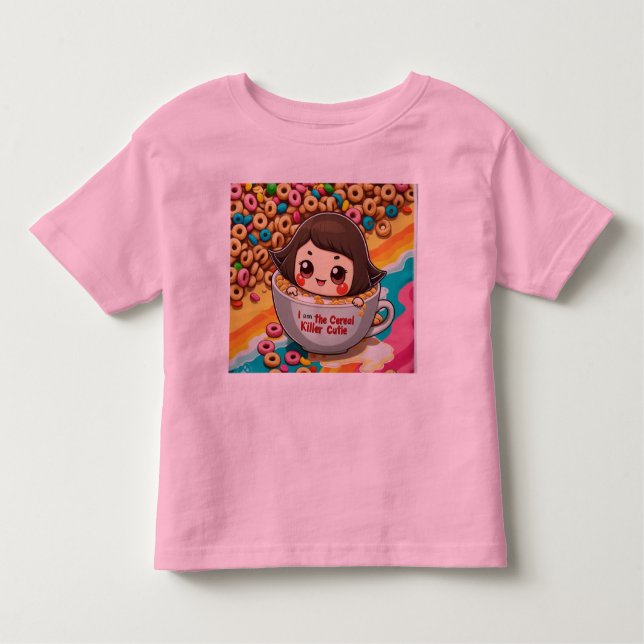 #CerealKillerCutieVibes-luckycharmpinkmagie Kleinkind T-shirt (Vorderseite)