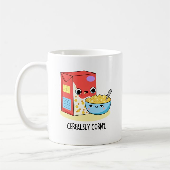 Cerealsly Corny Funny Milk Cereal Puff Kaffeetasse (Links)