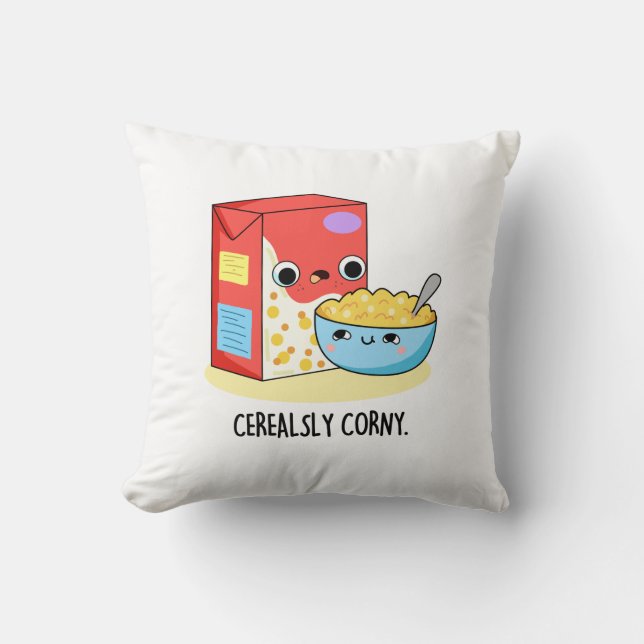 Cerealsly Corny Funny Milk Cereal Puff Kissen (Vorderseite)