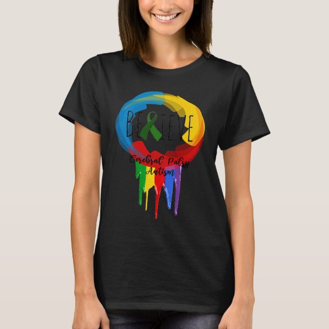 Cerebral Palsy Autism Awareness Dreamcatcher  colo T-Shirt (Vorderseite)