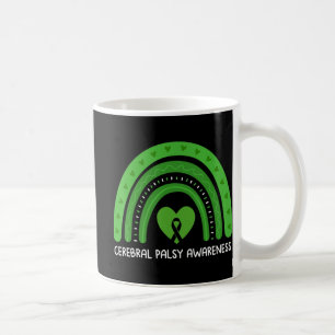 Cerebral Palsy Awareness Month Retro Rainbow Brain Kaffeetasse