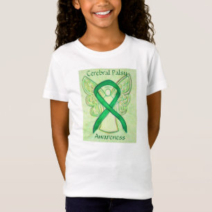 Cerebral Palsy Awareness Ribbon Angel Custom Shirt