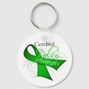 Cerebral Palsy Awareness Ribbon Schlüsselanhänger