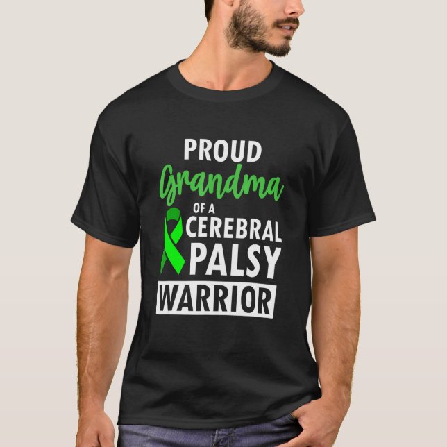 Cerebral Palsy CP Awareness Proud Warrior Survivor T-Shirt (Vorderseite)