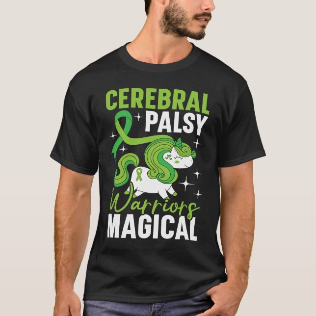 Cerebral Palsy Warriors Are Magical Unicorn  CP T-Shirt (Vorderseite)