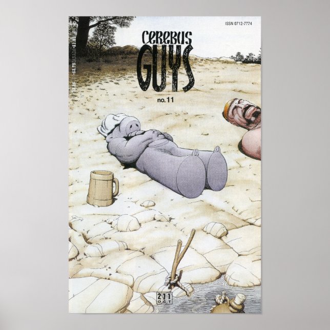 Cerebus, Ausgabe #211, Coverprint Poster (Vorne)