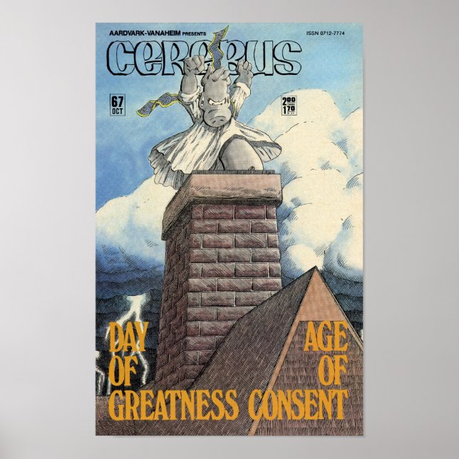 Cerebus-Ausgabe #67-Deckplakat Poster (Vorne)