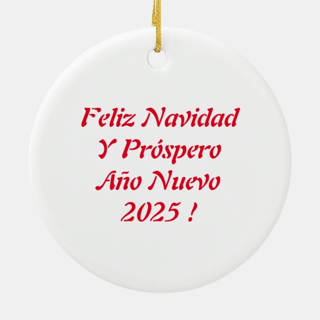 Ceremonia de Cerezo de Navidad Adorno Ceramic Orna Keramik Ornament (Hinten)